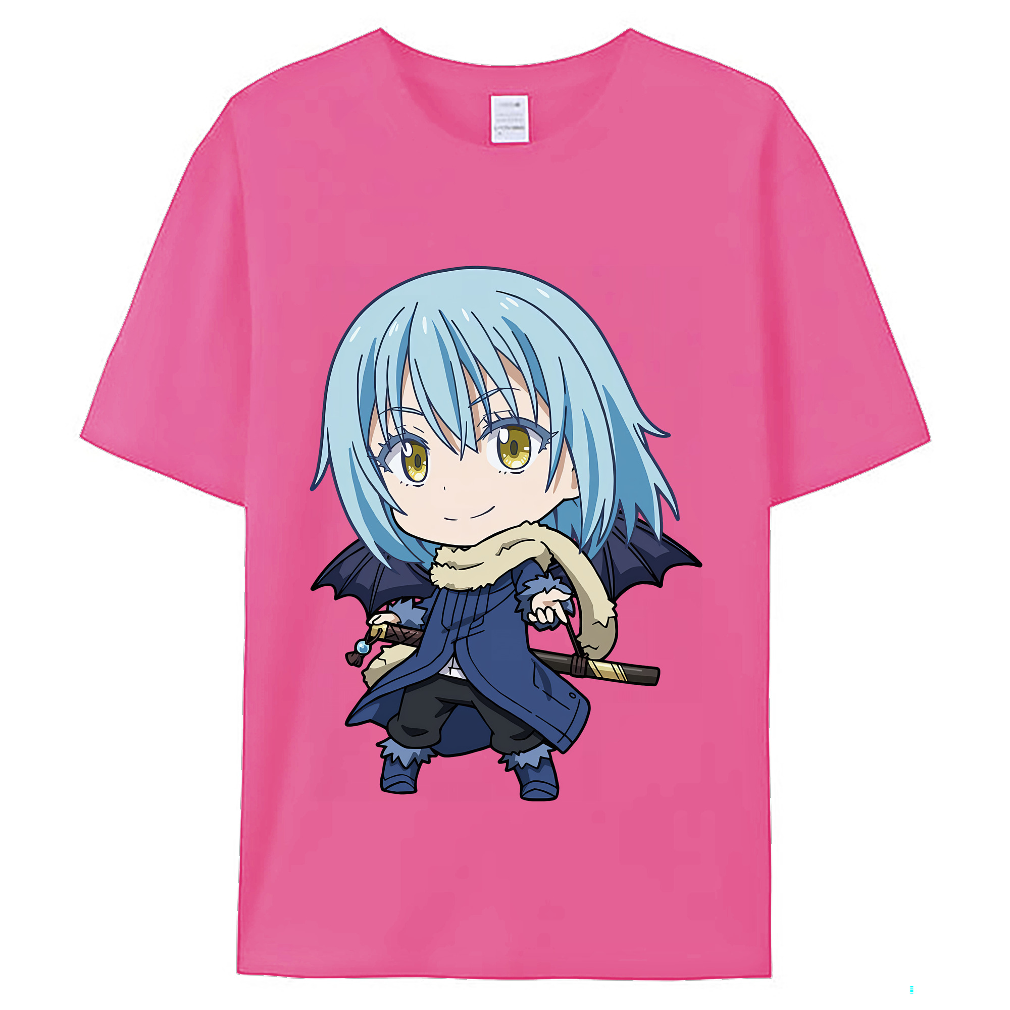 （画像用） 転スラ Regarding Reincarnated to Slime レディースカジュアルプリントTシャツ（綿100％）